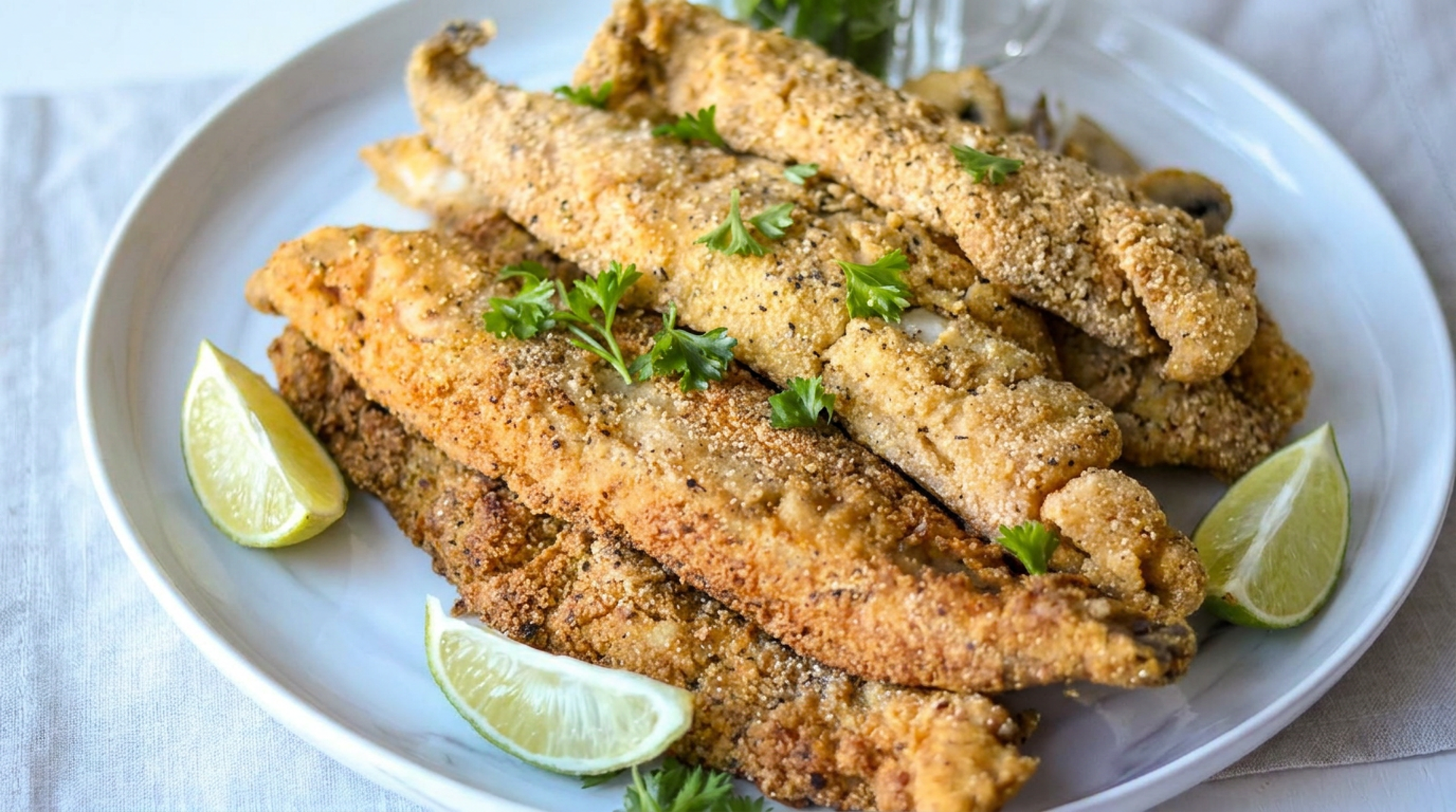 Fried whiting