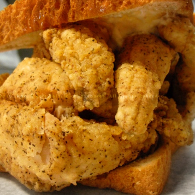 Fish Sandwich w/ French Fries.