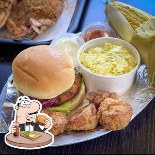 1 Maryland Crab Cake (All Lump) & 4 Scallops w/2 Sides