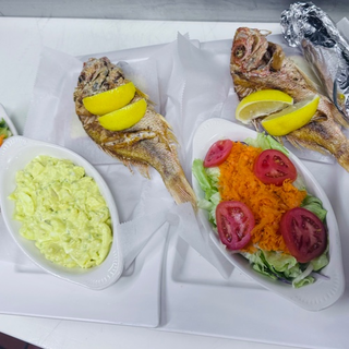 (1) Red Snapper w/ 2 sides