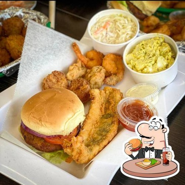 1 Maryland Crab Cake Platter (all Lump) w/ 2 Sides.